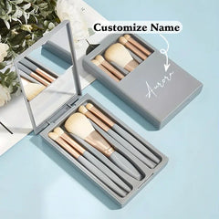Customized Personalized Name Makeup Brushes, Personalized Makeup Brushes with Boxes, Bridesmaid Gifts, Gifts for Her, Bridesmaid Gifts, Travel Makeup, Mom Gifts