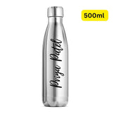 Gift in style: 500ML customized steel bottle with your name, suitable for hot & cold drinks