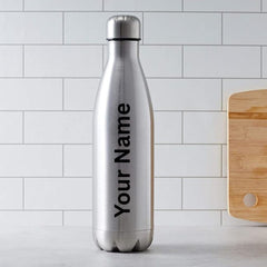 Customized 750ml insulated stainless steel bottle with custom your name print