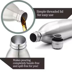 Customized 750ml insulated stainless steel bottle with custom your name print