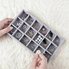 18-Grid Jewelry Organizer Tray