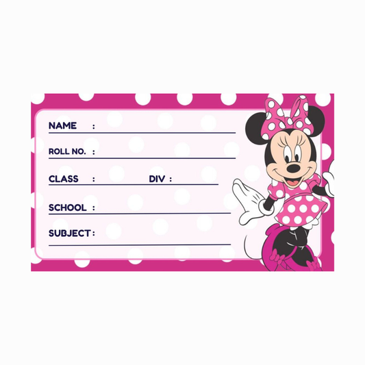 Cartoon-Themed Personalized School Name Stickers (24 Pcs) – Custom Name Labels for Kids | Waterproof Notebook, Book & Bottle Stickers
