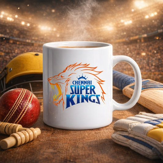 Cricket Team Logo Coffee Mug β Printed Ceramic Mug for Cricket Fans | Sports Theme Cup for Home, Office & Gifting