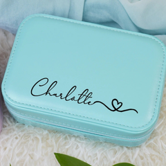 Customised Jewellery Box – Large Capacity Jewelry Organizer with Your Name (Random Box)