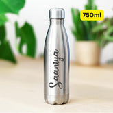 Customized 750ml insulated stainless steel bottle with custom your name print