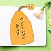Personalized Key Holder Cover With Your Name And Contact Number! (Random color)