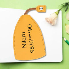 Personalized Key Holder Cover With Your Name And Contact Number! (Random color)