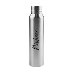 Personalized Stainless Steel Water Bottle 1 Litre – Custom Name Printed Bottle for Gym, Office, Travel & Home Use