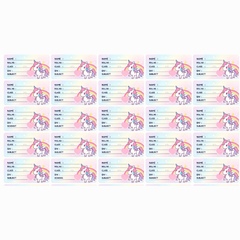 Unicorn-Themed Personalized School Name Stickers (24 Pcs) – Custom Name Labels for Kids | Waterproof Notebook & Book Labels