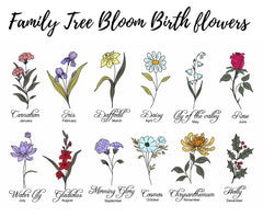 40oz Personalized Tumbler with Name & birth flower – Gift for Mom, Dad, Grandma, Grandpa, Friends, Kids, or Coworkers