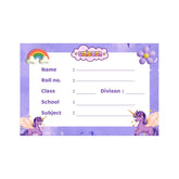 Customized Name Sticker for School Books & Copys, 24 Labels