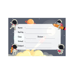 Customized Name Labels For Kids School Note Books, 24 Labels Pcs