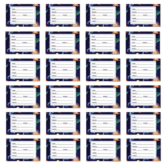 Customized Dinosaur Name Stickers for School Books – 24 Pcs Personalised Labels