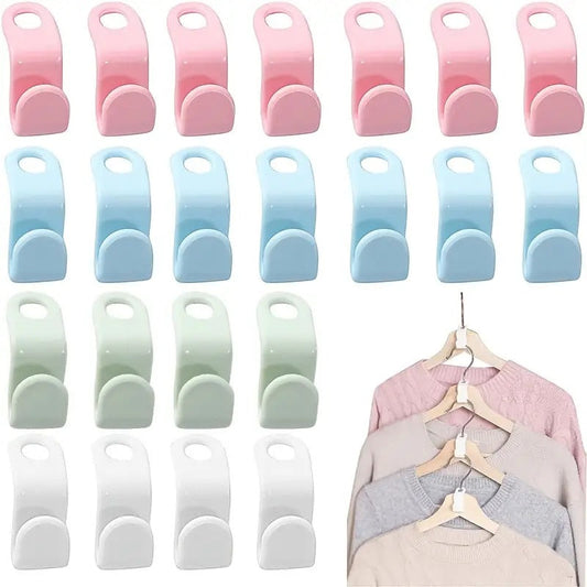 12 Pcs Clothes Hanger Extender Clip