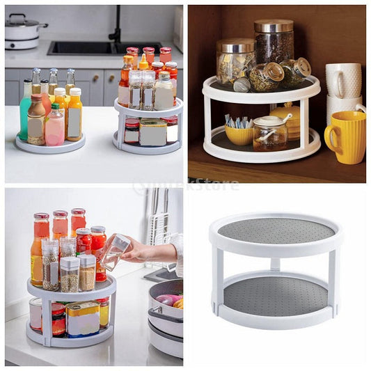 Double Layer Rotating tray