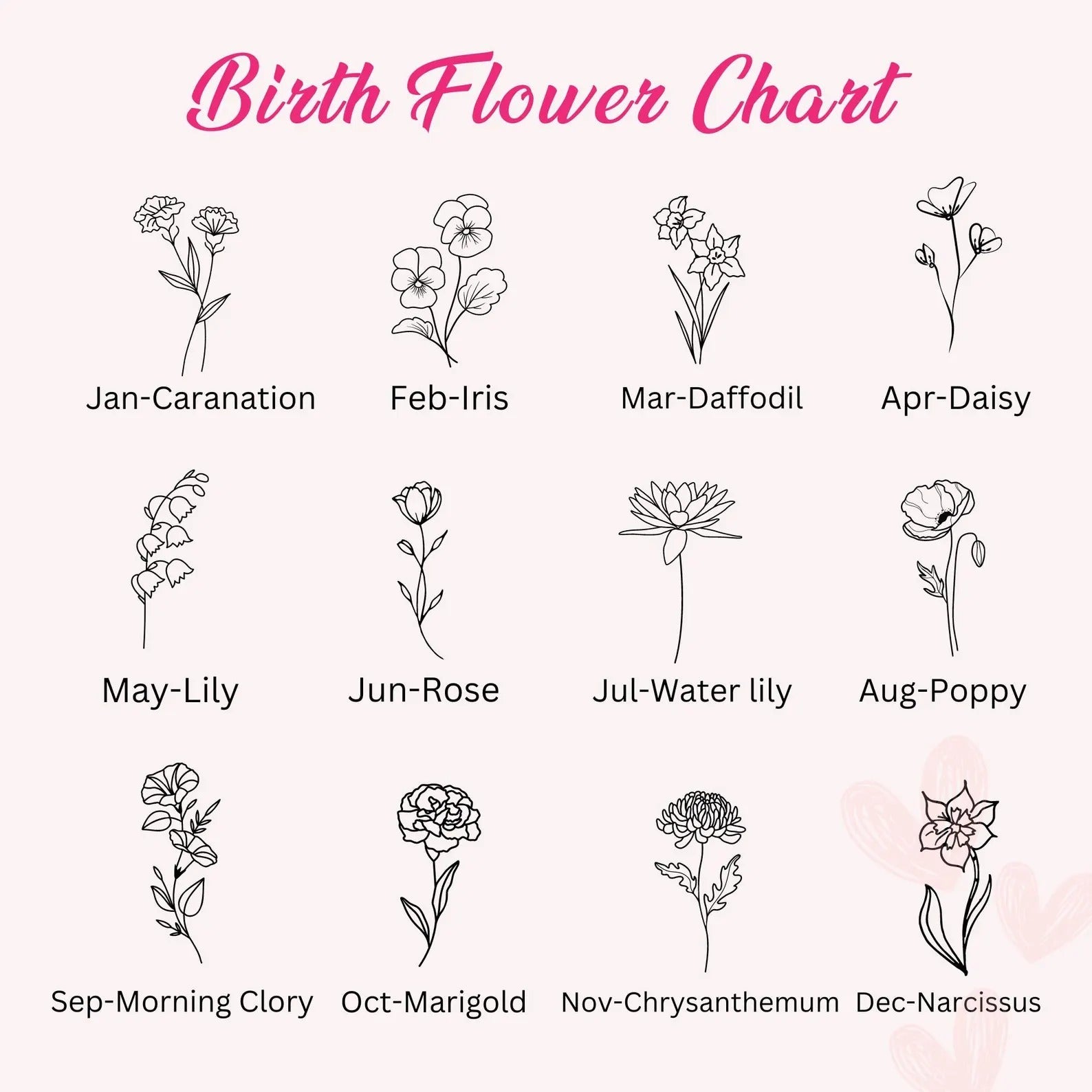 1200ml Customized Tumbler with Name & Special Birth Flower