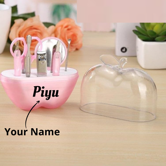 Customized Apple-Shaped Manicure Kit – Custom Your Name in Nail Care Set