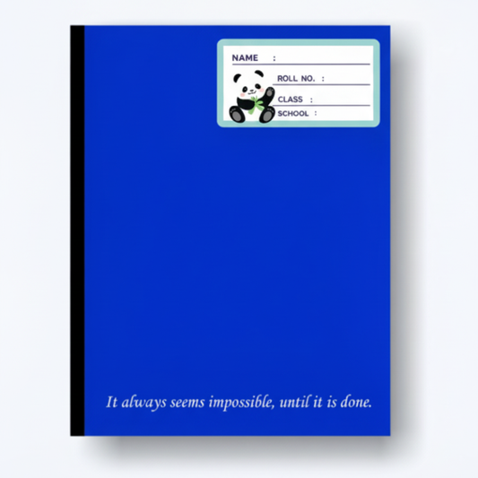 Panda Themed School Name Labels – Personalized Book Stickers with Pandas | Waterproof Kids Name Stickers for School Supplies (Pack of 24)