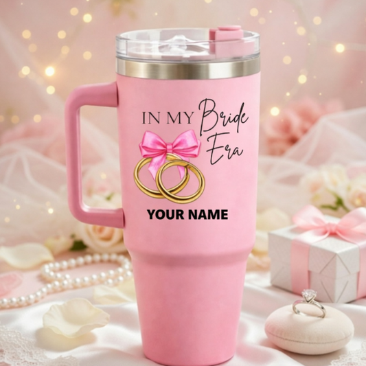 Personalized 1200ml Pre-Wedding Tumbler with Custom Names – Couple Design Stainless Steel Bottle | Engagement & Wedding Gift
