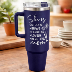 Personalized 1200ml Tumbler for Mom with Custom Quotes – Stainless Steel Insulated Bottle | Best Gift for Mother
