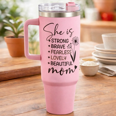 Personalized 1200ml Tumbler for Mom with Custom Quotes – Stainless Steel Insulated Bottle | Best Gift for Mother
