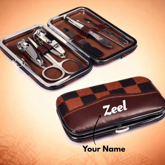 Customized 7-Pcs Stainless Steel Nail Tools Set – Customized Your Name Grooming Kit