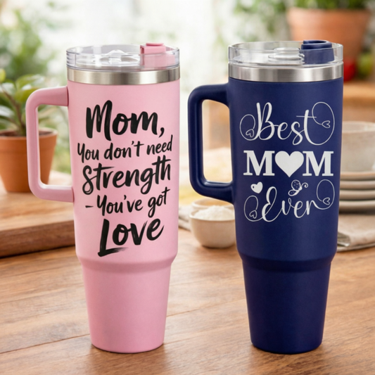 Personalized 1200ml Tumbler for Mom with Custom Quotes – Stainless Steel Insulated Bottle | Best Gift for Mother