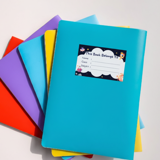 Personalized Name Labels for Kids – 24 School Book Stickers | Cute Space Theme with Rockets & Stars