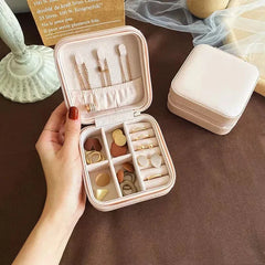 Customised Jewellery Box - Portable Mini Travel Jewellery Box - Acrylic Name - Random color