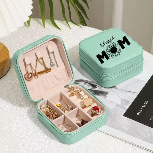 Personalized Mini Jewelry Organizer Box | Custom Mother's Day Gift for Mom | Mini Jewelry Case