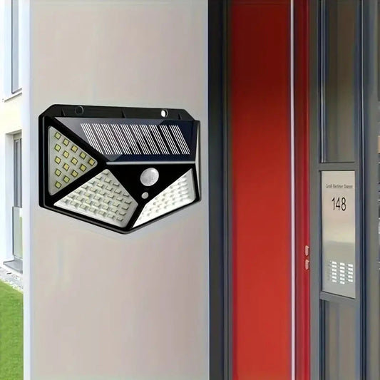 100 LED Solar-Powered Wall Lamp BK-100