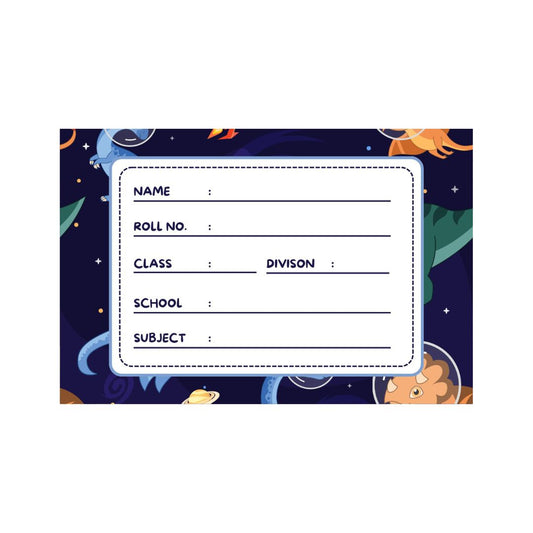 Customized Dinosaur Name Stickers for School Books – 24 Pcs Personalised Labels